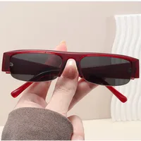 Lunettes de soleil rectangulaires vintage pour femmes, design de marque tendance, verres dégradés, lunettes de soleil pour hommes, demi-montures, protection UV400 3