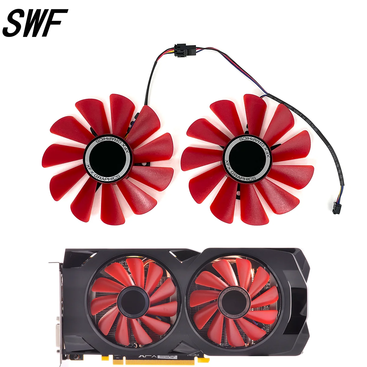 Nowy RX-580-RS FDC10U12S9-C RX-570-RS o średnicy 85MM do chłodzenia karty graficzne wideo XFX RX570 RS RX580 RS jako wentylator zastępczy