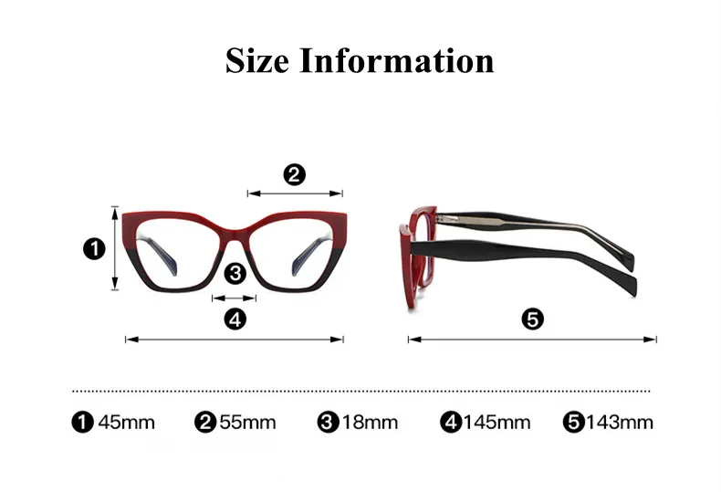 Chashma Ottica Women’s Full Rim Cat Eye Eyeglasses 1