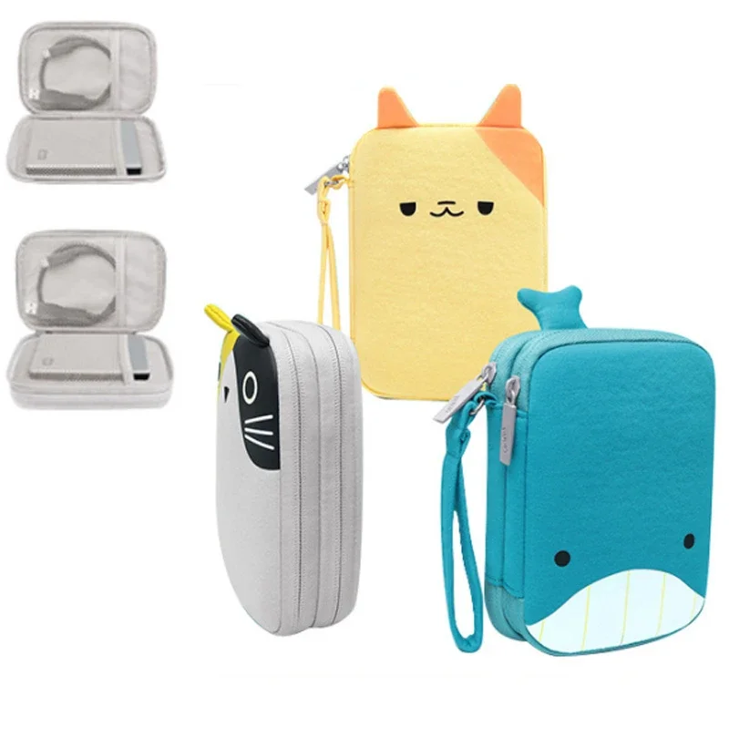 

Cartoon Cute Digital Storage Bag Hard disk Storage Bag High Capacity Travel Portable Earphone Wire Bag Pen Power Bank Organizer