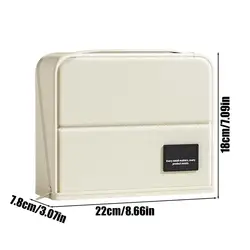 Spacious Portable Stand - Up Pencil Holder with Multiple Compartments and Handle (White)