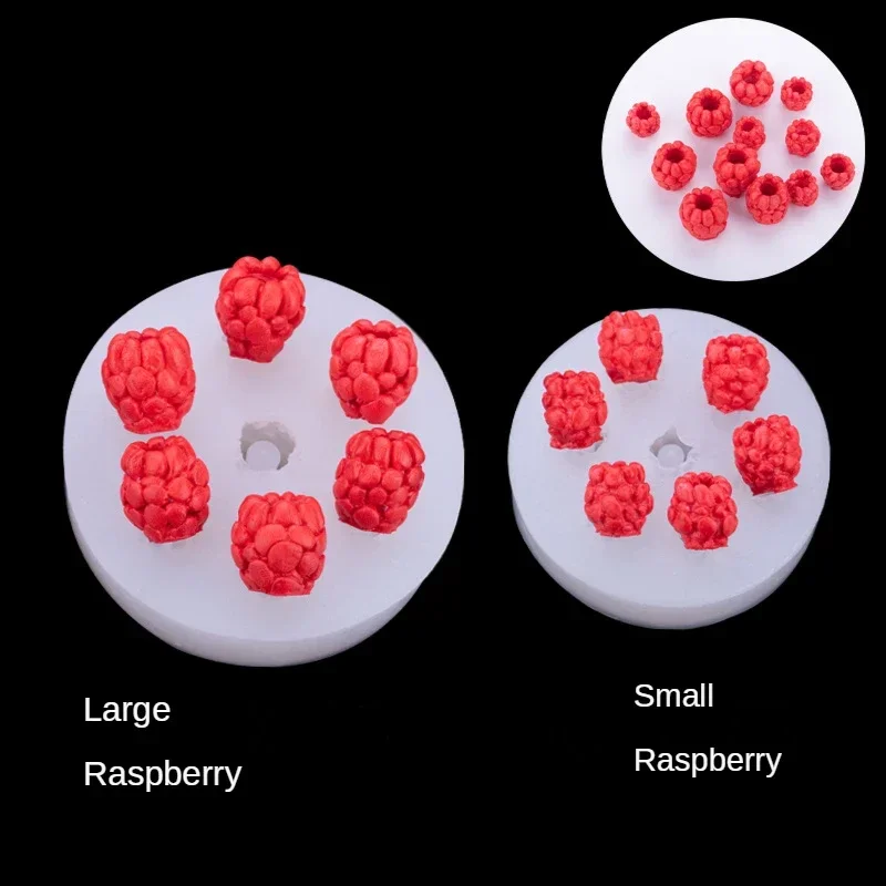 

3D Raspberry 7 Holes Strawberry Silicone Mold Fondant Mold DIY Fruits Desserts Chocolate Pastry Baking Tool Kitchen Bakeware