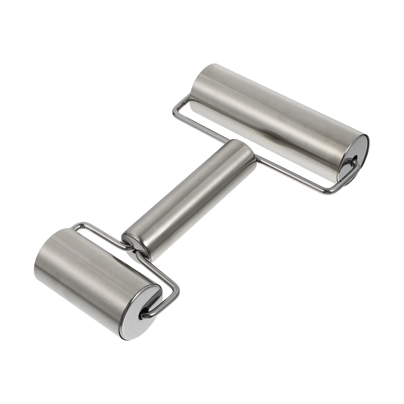 

2 -Heads Double Ended Flour Stick Rolling Pin Roller Rollers Bread Piazza Pastry for Baking Stainless Steel Material