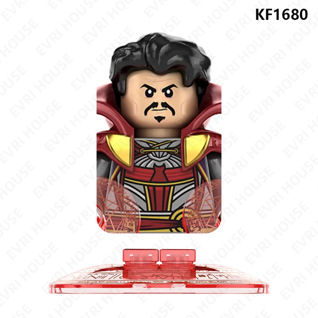 Superhero Strange Multiverse Action Figures Scarlet Witch Mordo Wong Mini Bricks Disney Building Blocks Toys for Children KF1680