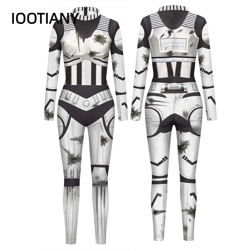 IOOTIANY The Hero To Deduce Movie Pattern 3D Print Sexy Bodysuits Women  Long Sleeve Cosplay New Jumpsuit 3 Colors