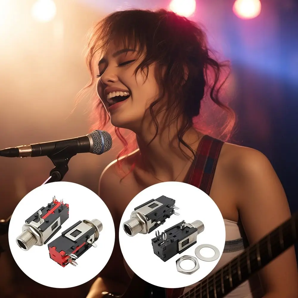 Premium 6.35mm Audio Connector with Thread Lock System