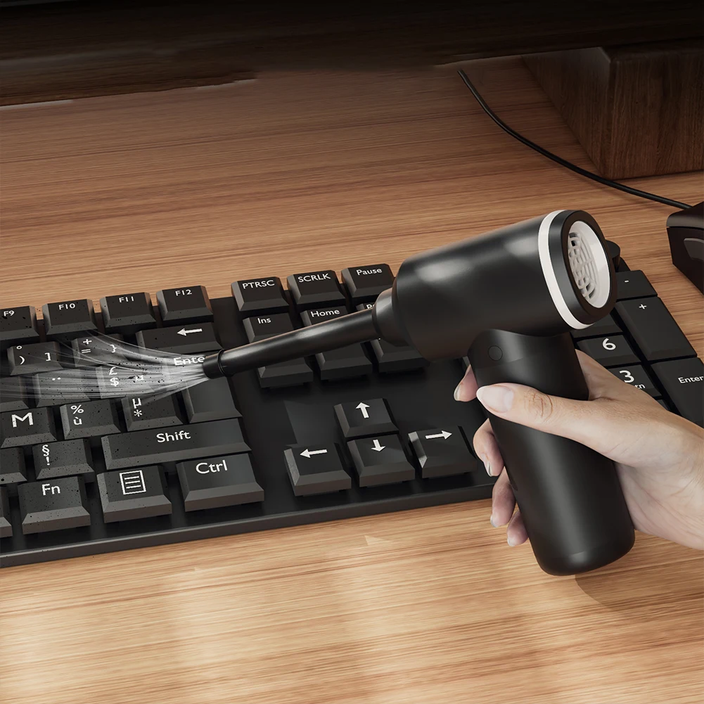 3 In 1 Air Duster Portable Electric Air Blower Rechargeable Cordless Suck Cleaner 6000mAh Computer Keyboard Cleaner for Camera