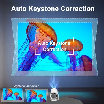 Transpeed Android 11 Wifi6 260ANSI Projector AllwinnerH713 1280*720P 4K180° flexible BT5.0 Home Cinema Outdoor portable Projetor 6