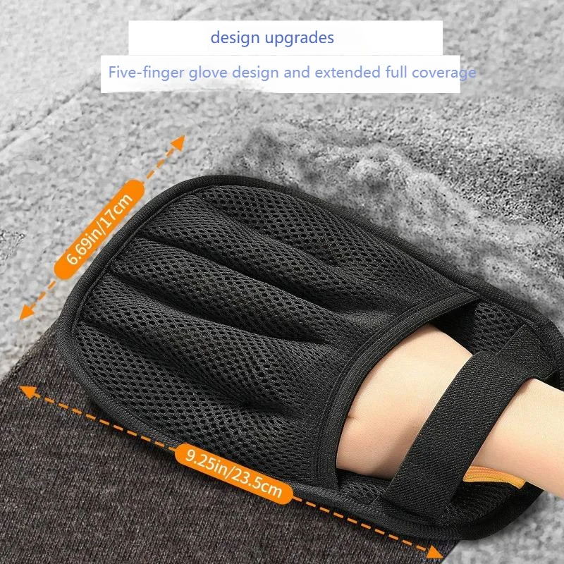 3-in-1 Pet Hair Remover Glove - Electrostatic Deshedding Tool for Dog/Cat Fur with Reusable Sticky Surface,Grooming&Cleaning Aid