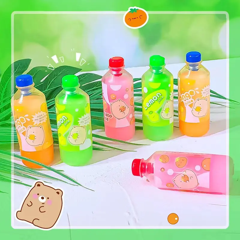 Aesthetic stationery Juice shape funny Erasers rubber back to school acsesories Cute stationery items pencil eraser