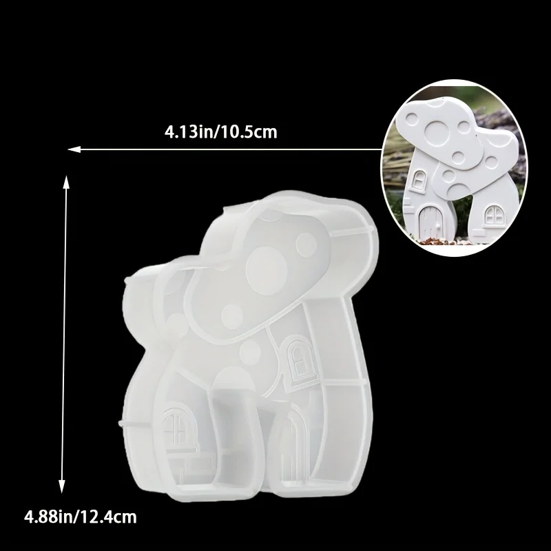 Charming Mushroom Cottage Mold for Creative Crafts & Decor