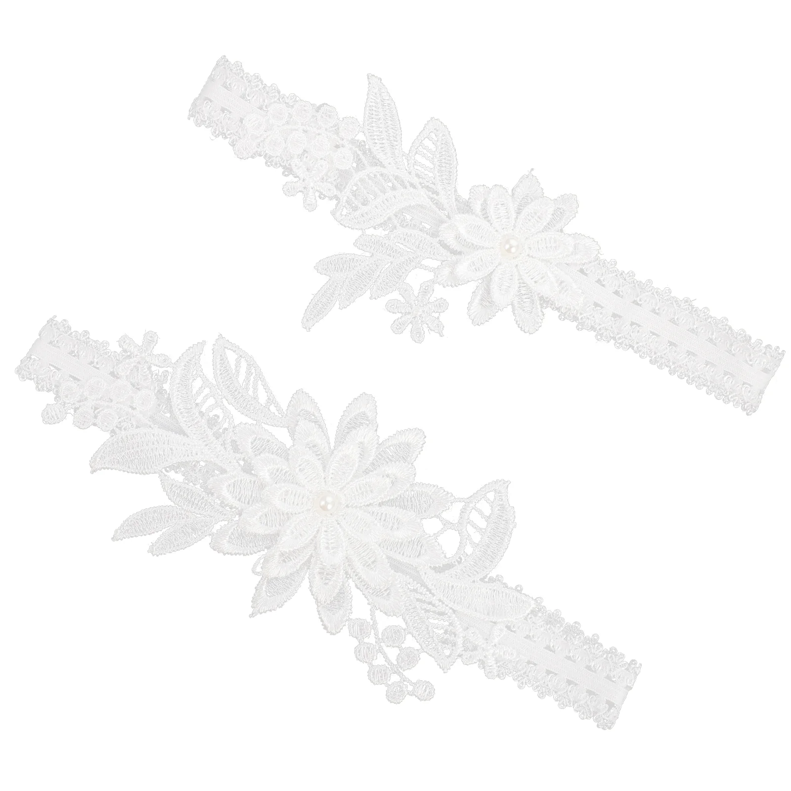 

1 Pair Wedding Garterss Bride Floral Garters Bridal Lace Leg Bands