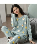 Spring and Autumn New Ladies Pajamas Homewear Set of Long-Sleeved Autumn and Winter Homewear Women Plus Size Pajamas Set - Image 6