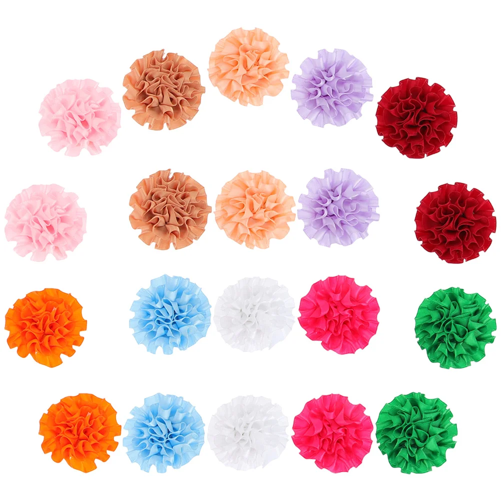 

20 Pcs Decor Dog Bow Cat Flower Collar Pets Flowers Decorative Supplies Grooming Accessories