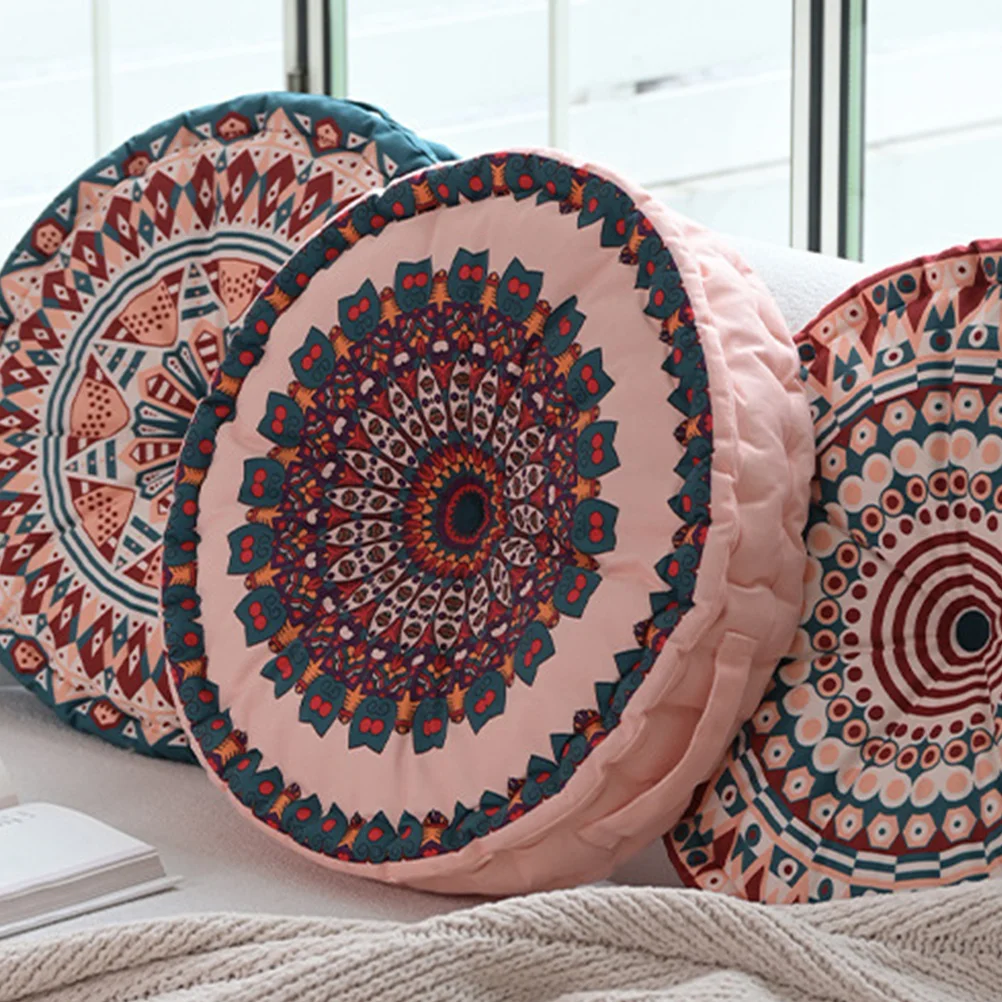 

Chair Cushion Round Outdoor Cushions Seat Desk Mat Polyester Breathable Pad Bedroom