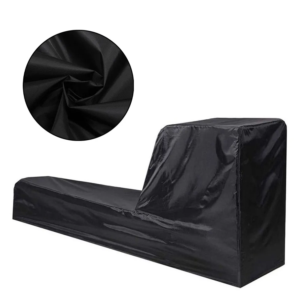 옥스포드 천 방수 로잉 머신 커버 (야외 보관용) 241x61x100cm 블랙 먼지 커버 (홈 짐 장비용)