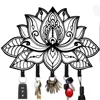 Artistic Metal Wall Mounted Clothes Hanger Modern Decor Coat Rack Hook Artistic Coat Rack Metal Wall Hanger Modern Hook Storage 4