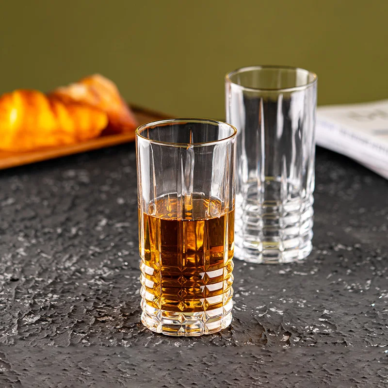 11oz 14oz Wine Glasses Luxury Modern Whiskey Cup Juice Milk Cocktail Drinking Glasses Drinkware Household Party Transparent Cups