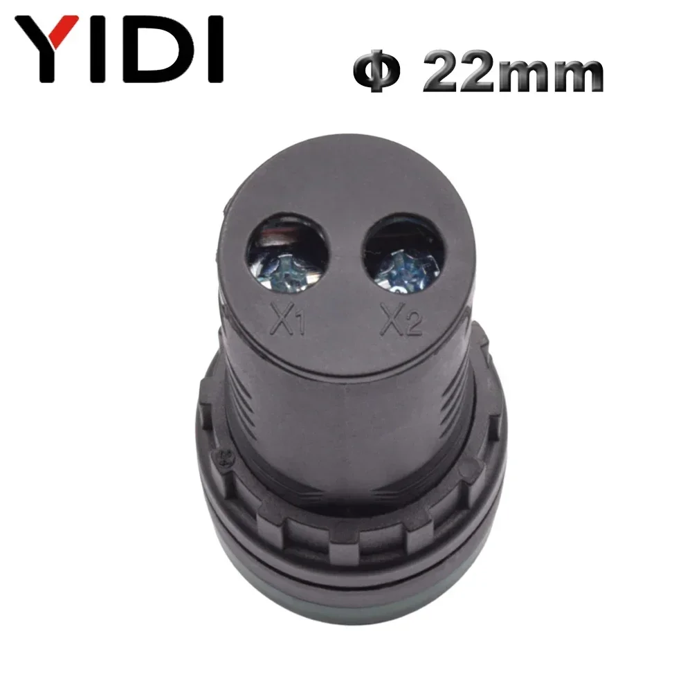 LED 플래시 표시기 경고등, AD16 22SM 패널 마운트, 경고 신호 램프, 적색 녹색, 12V, 24V, 110V, 220V, 22mm
