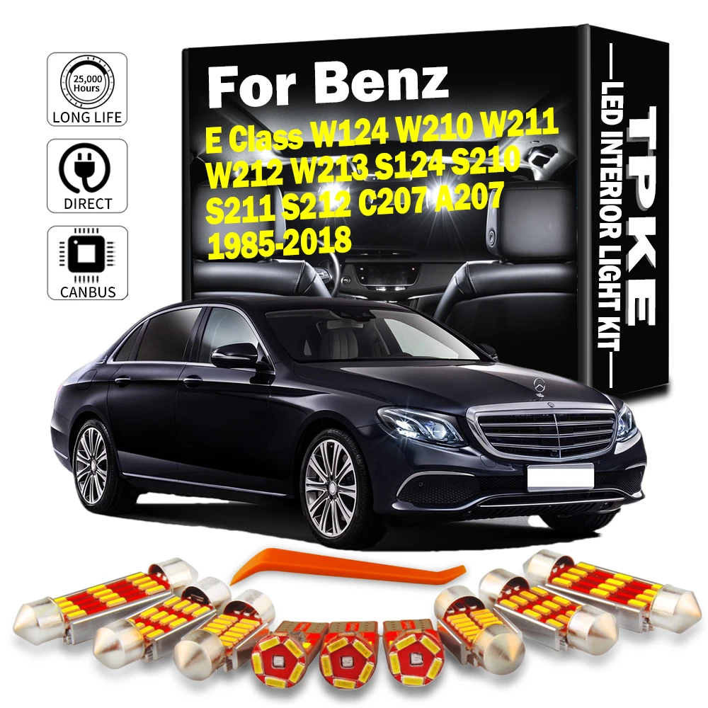 Комплект освещения TPKE светодиодная интерьерная с Canbus для Mercedes Benz E Class W124 W210 W211 W212