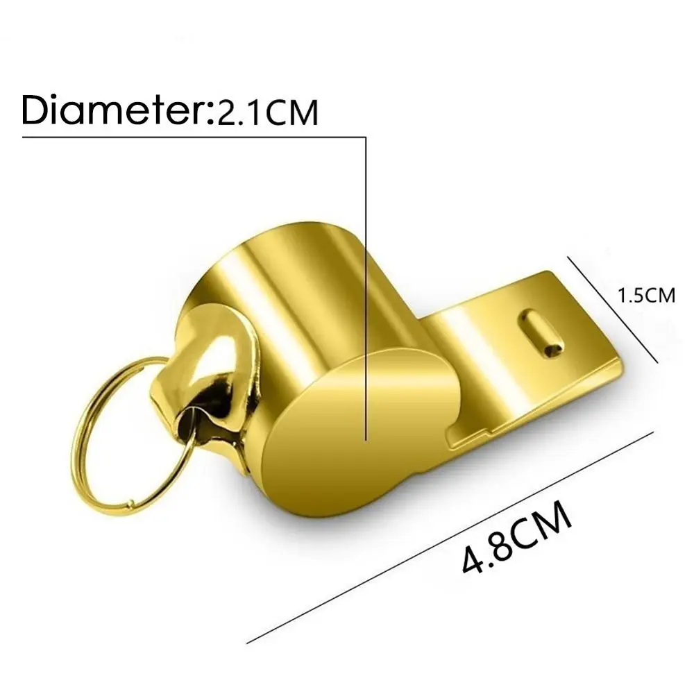 Metal Whistle 2pcs Referee Sport Whistles Rugby Party Training School Soccer Football Basketball Cheerleaders Cheer With Rope