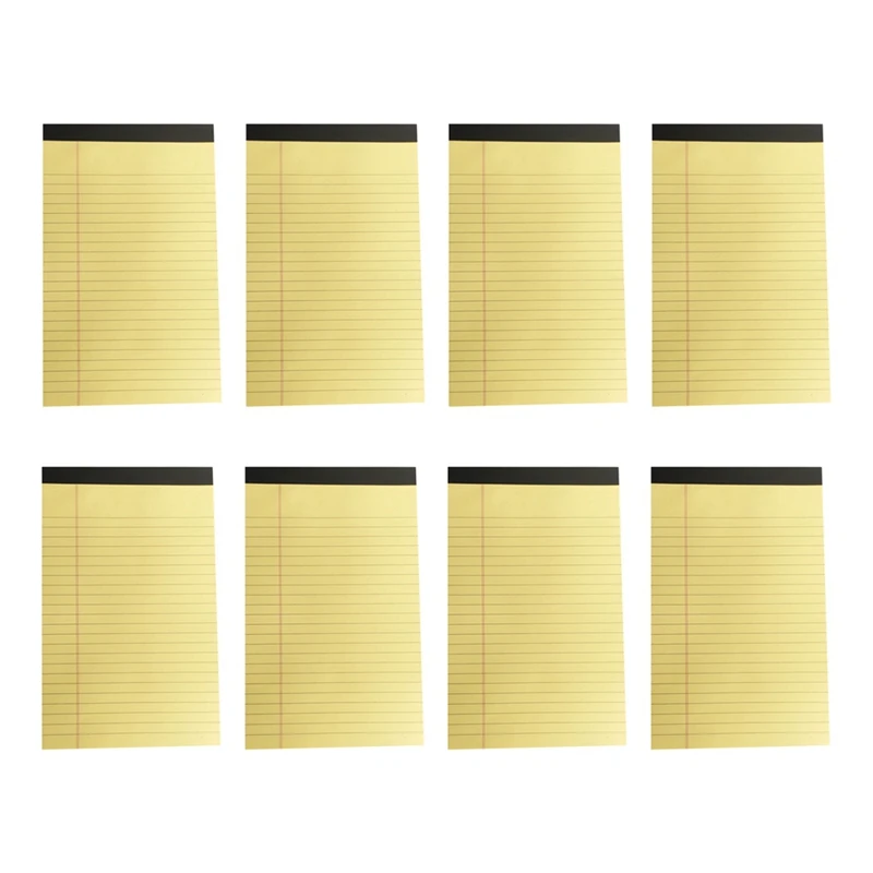 

Yellow Pads 5X8 Notepads, 8 Pack Small Note Pads 5X8 College Ruled Perforated Memo Pad For Work Durable Easy To Use