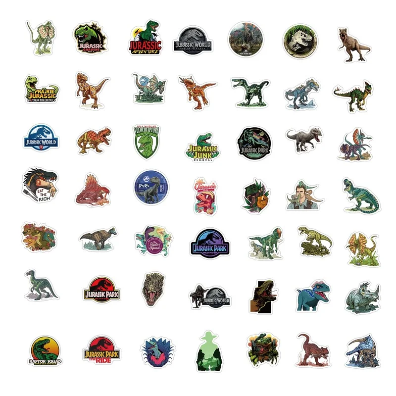 10/50/100pcs Dinosaurs Horror Stickers Jurassic Graffiti Kids DIY Decals  Laptop Pad Phone Case Luggage Skateboard Toy