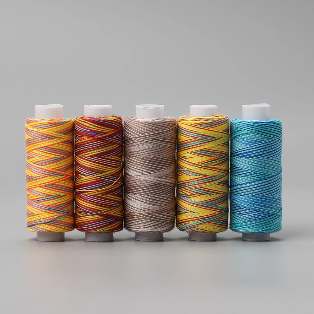 Chainho,Colorful Polyester Braided Thread,DIY Hand Sewing Leather Sewing Thread,10 Color Available,2x6cm/Roll,300 Yards/Roll,X20