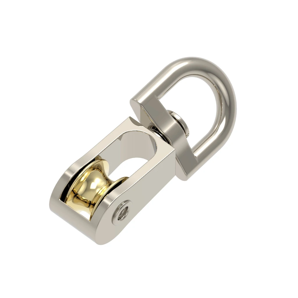 43mm Metal Zinc Alloy Fixed Pulley Crown Block and Block Mini Single DIY fixed pulley