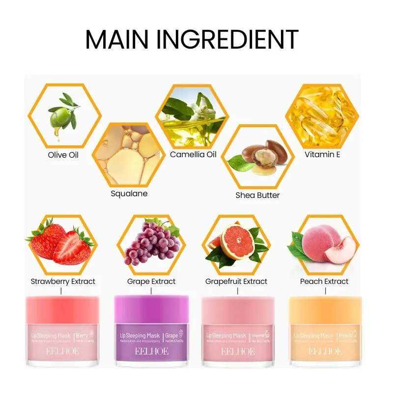 Natural Plant Lip Balm Moisturizing Lip Mask Lipsticks Base Anti-Cracking Oil Korean Cosmetics