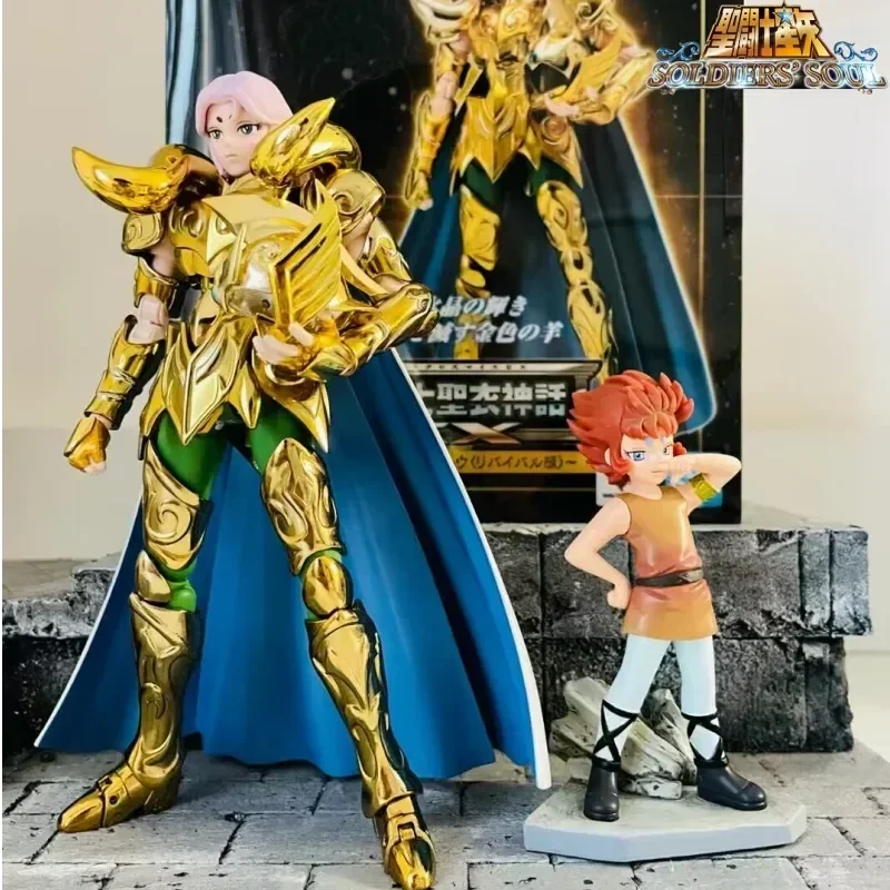 Glazovin Original Genuine Japanese Myth Cloth Ex Saint Seiya Aries Mu Revival Pvc Action Figure Metal Armor Model Toys Gifts