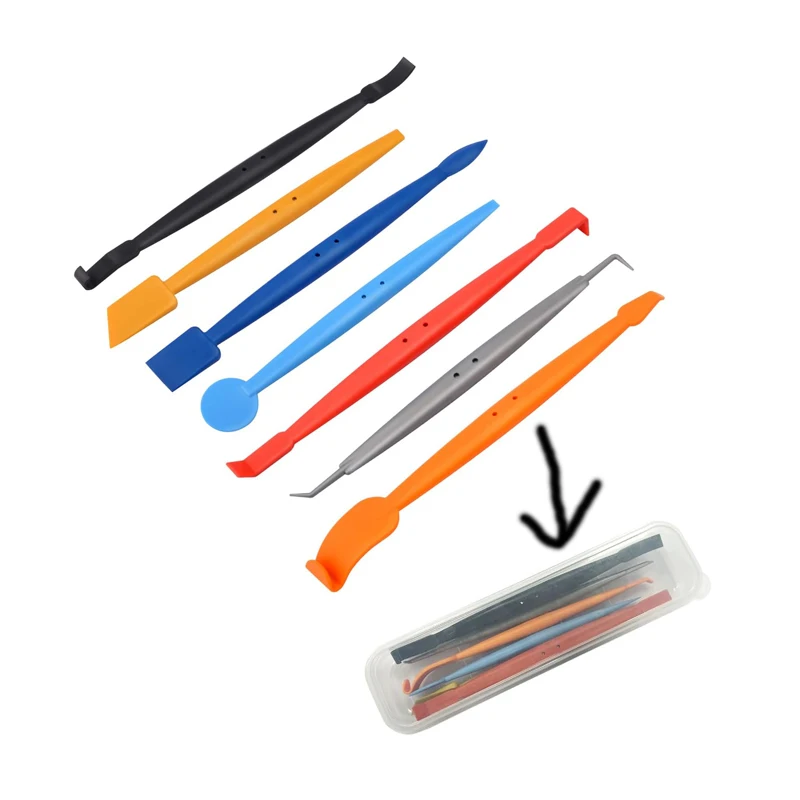 Car Wrap Kit 7-in-1 Vinyl Wrap Tools Flexibler magnetischer Stick Eckabzieher für Vinyl Wrapping Anwendung PPF Film Schaber