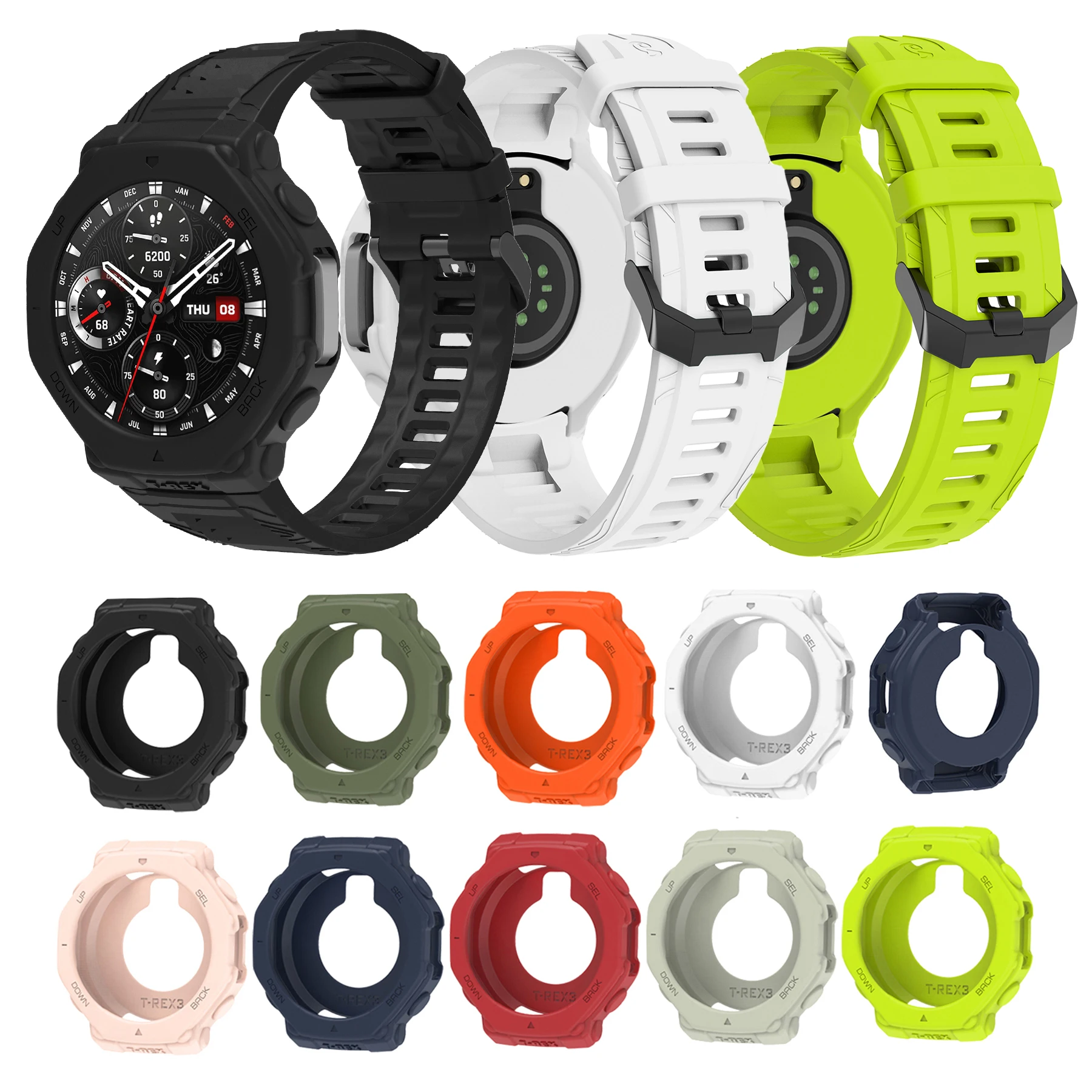 Durable Silicone Strap with Protective Case