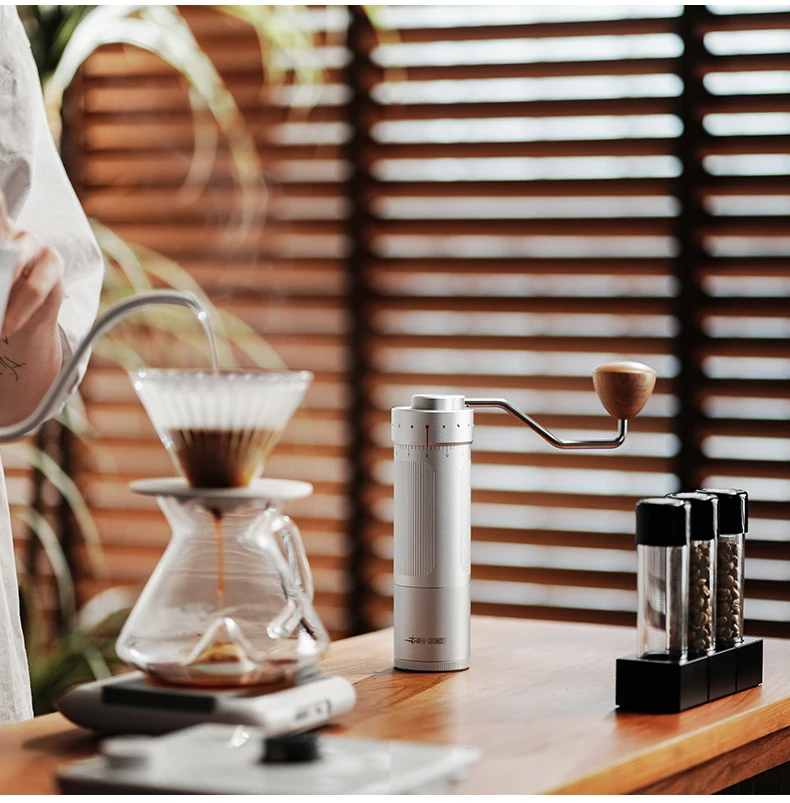 MHW-3BOMBER Manual Coffee Grinder 0.016mm/Click Conical Burr for Espresso Pour Over Adjustable Stainless Steel Barista Tool 6 MHW-3BOMBER Manual Coffee Grinder 0.016mm/Click Conical Burr for Espresso Pour Over Adjustable Stainless Steel Barista Tool 6