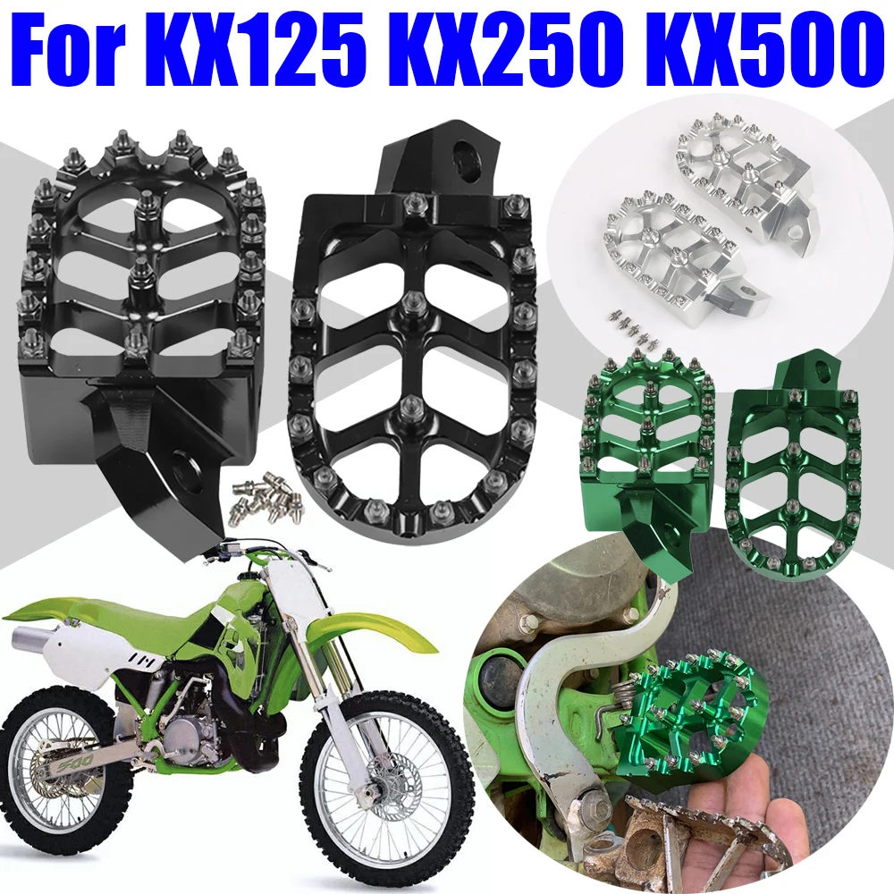 

For Kawasaki KX125 KX250 KX 125 KX 250 1988-1996 KX500 KX 500 1988-2004 Motorcycle Accessories Footrest Footpegs Foot Pegs Pedal