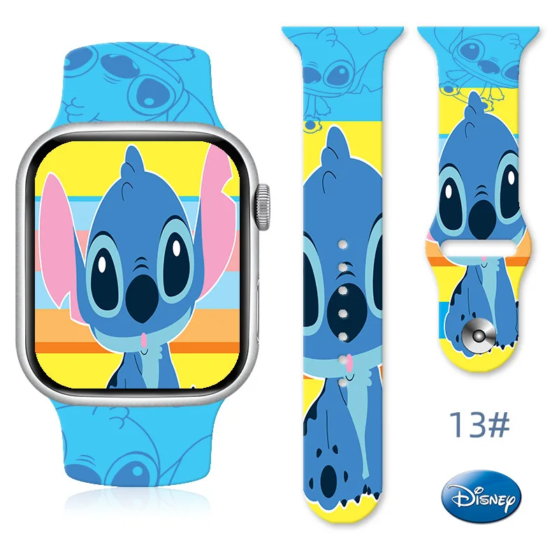 thumbnail image 1 of Disney-Correa Kawaii Stitch para Apple Watch, pulsera de 38mm, 41mm, 40mm, 44mm, 42mm, 49mm, Iwatch Series Ultra 9 7, regalo para niños, 1 of 5