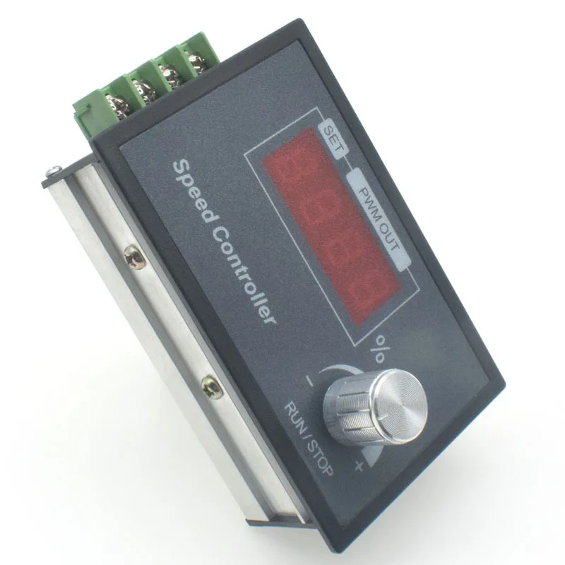 Digital Display 0~100% Adjustable DC 6-60V 30A DC Motor Speed Controller PWM 12V 24V 48V Adjustable Frequency