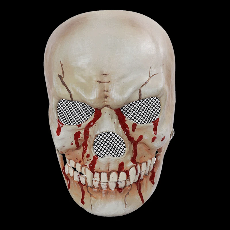 Halloween Mask Movable Jaw Skull Mask Helmet Halloween Horror Scary Mask Cosplay Musk Party Decor 2023 Skull Helmet