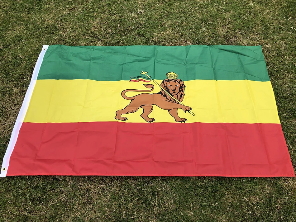 SKY FLAG Ethiopia flag 90x150cm high quality polyester hanging Judah Lion Ethiopian Lion of Judah Flag for home decoration