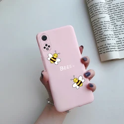Cute Cartoon Painted Soft Silicone Phone Case - Honor 50 Bumper Cover - Honor 50 (Pink)