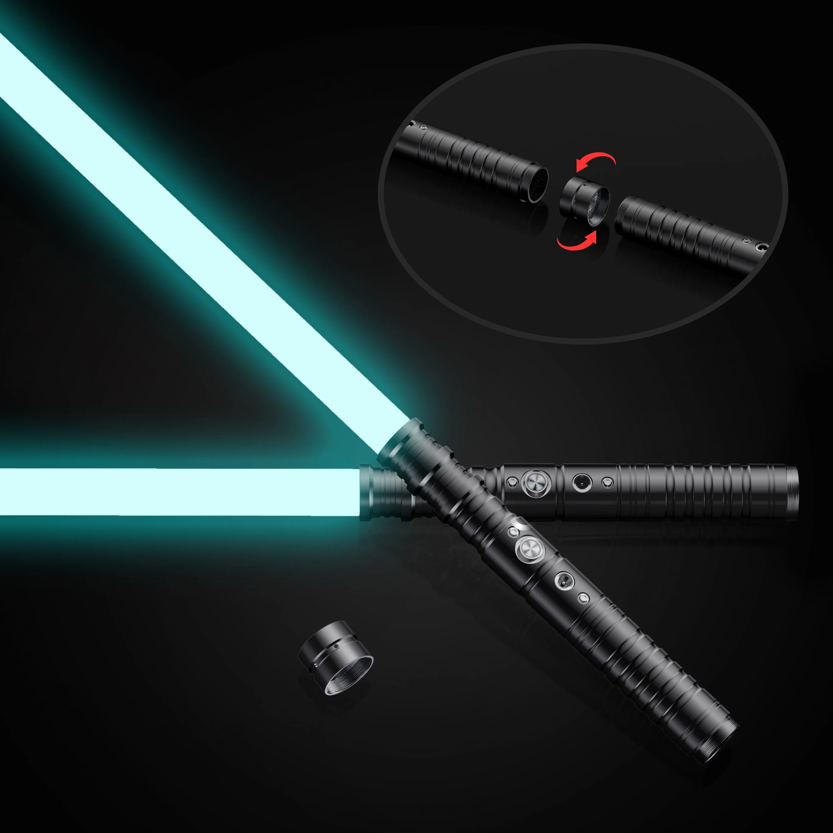 WANARICO – sabre Laser RGB Connectable 2 en 1, épée en métal, Duel Laser,  couleurs 7-rvb changeantes, Cosplay pour enfants et adultes - AliExpress
