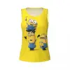 Custom Minion Cartoon Banana Yoga Shirt Women Athletic Workout Running Tank Tops 4