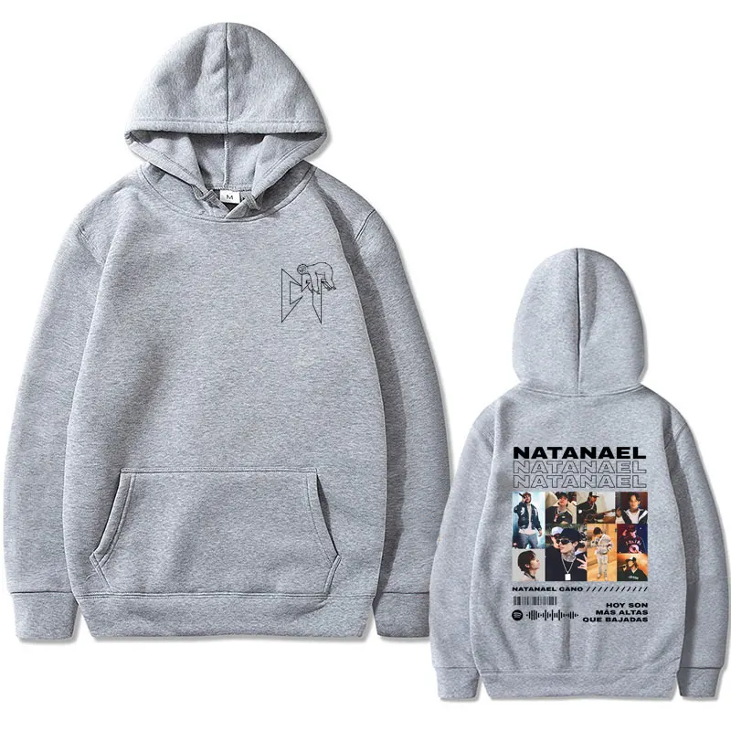 Singer Natanael Cano Corridos Tumbados CT Sloth Graphic Hoodie Men Women Hip Hop Oversized Sweatshirt Male Fleece Cotton Hoodies