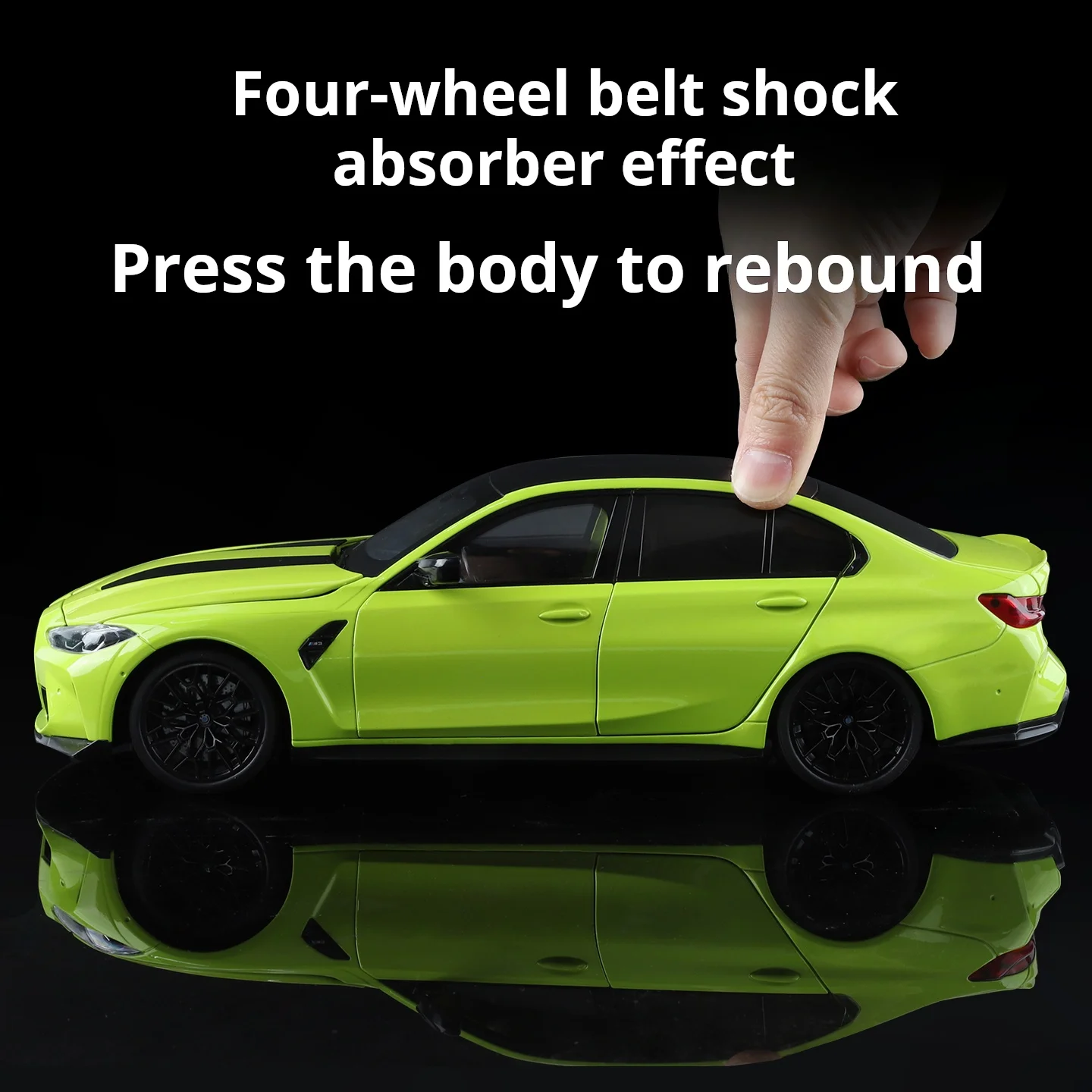 1:18 BMW M3 모델카 정교한 시뮬레이션 합금 다이캐스트 모델 고성능 쿠페 자동차 수집용 장식품 조명 및 사운드 포함