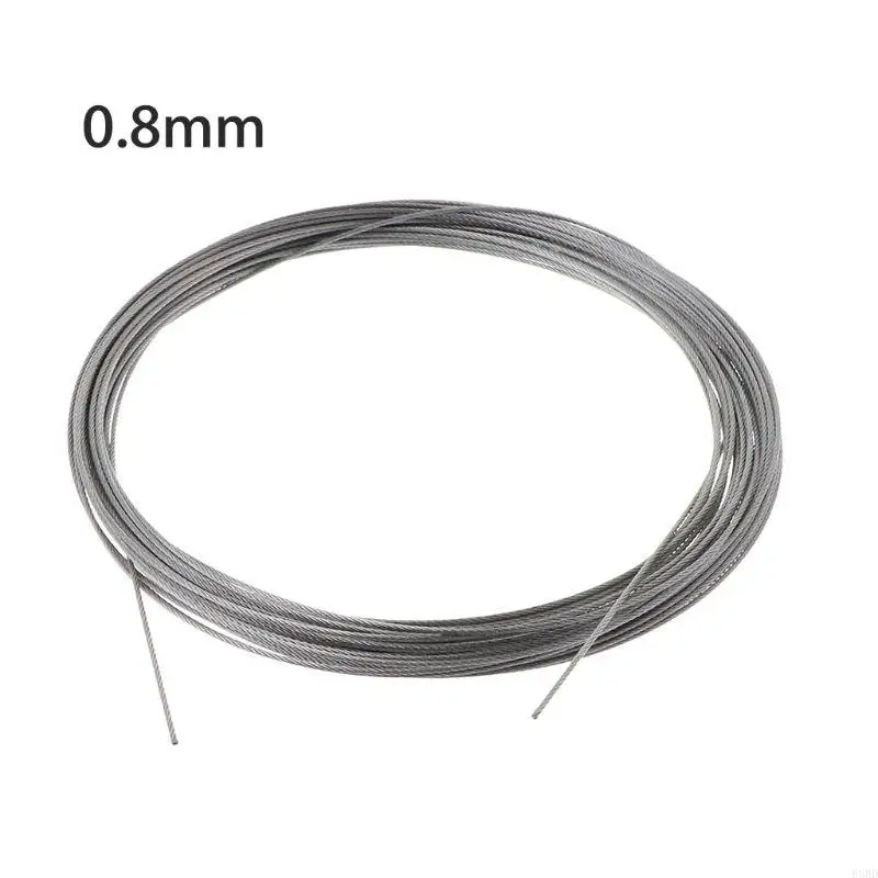 E8BD Stainless Steel Wire Rope Cable for Deck Railing Handrail Safety System Indoor or Outdoor Use Corrosion-resistant