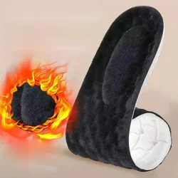 Dual Pack Self-Heated Thermal Insoles - Winter Warm Wool with Memory Foam - 35-36 (Black)