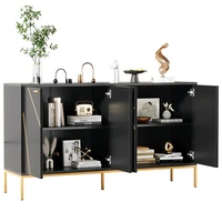 KOMHTOM Four Doors Metal Feed Sideboard