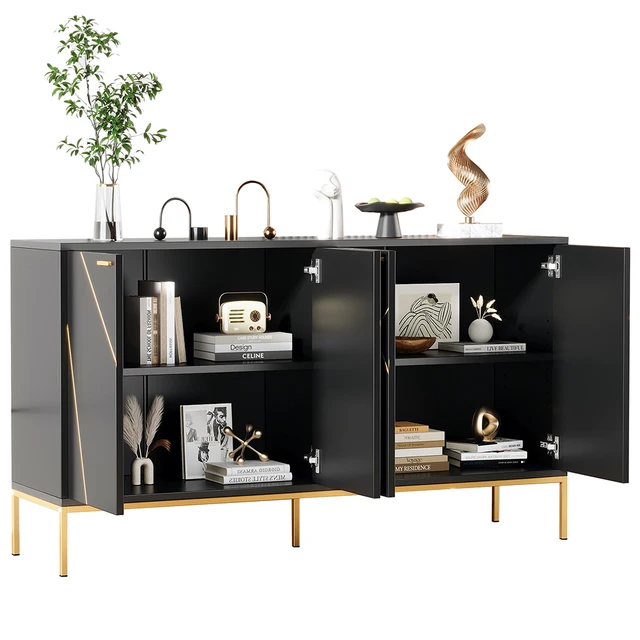 KOMHTOM Four Doors Metal Feed Sideboard