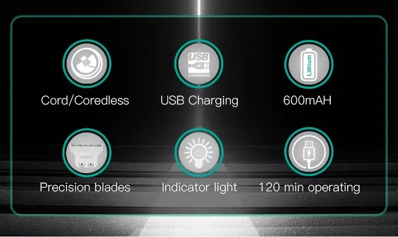 VGR V-030 Cordless Trimmer