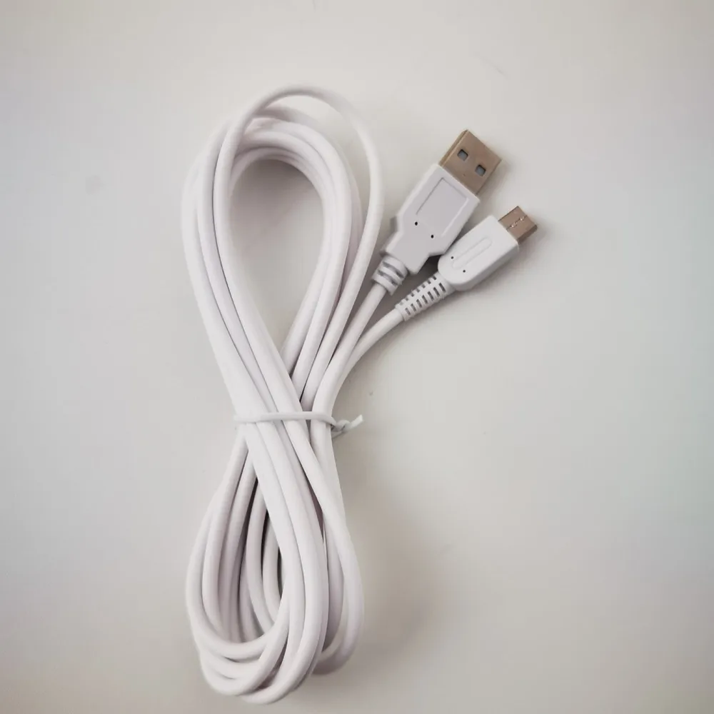 1000PCS USB 충전기 전원 공급 장치 충전 케이블 데이터 코드 닌텐도 Wii U 게임 패드, 닌텐도 Wii U 컨트롤러 조이패드